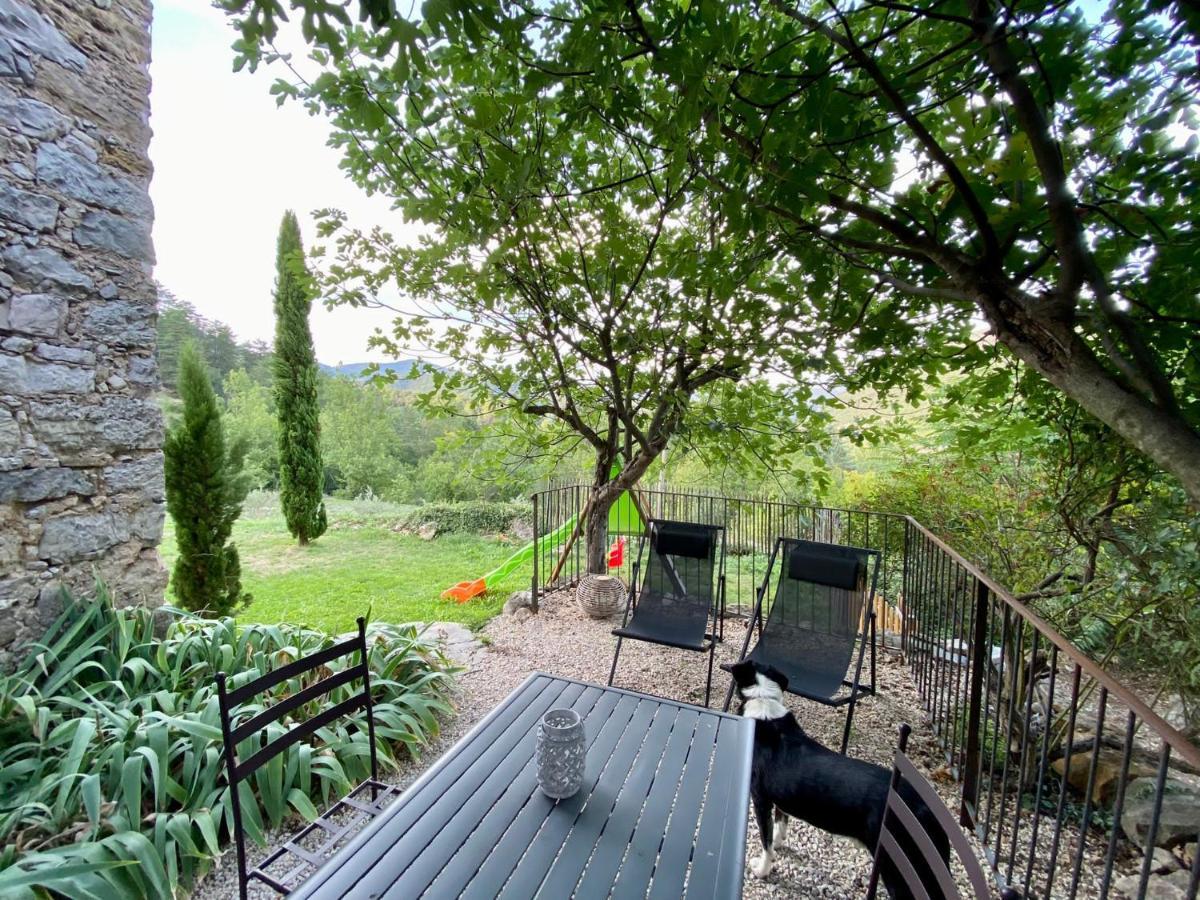 Gîte en Cévennes du sud, bergerie restaurée, 2 à 4 personnes, piscine, vue exceptionnelle, authenticité et confort Saint-Laurent-le-Minier Esterno foto