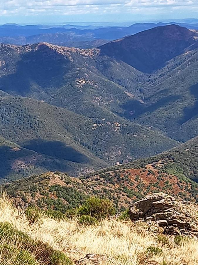 Gîte en Cévennes du sud, bergerie restaurée, 2 à 4 personnes, piscine, vue exceptionnelle, authenticité et confort Saint-Laurent-le-Minier Esterno foto